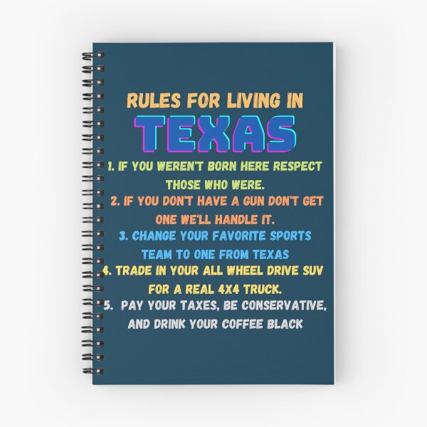 Item preview, Rules for living in Texas designed and sold by Vicente Saenz jr.