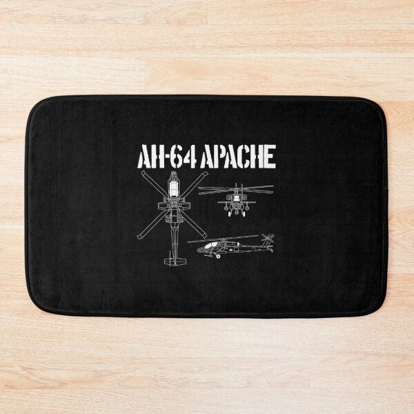 Item preview, AH64 Apache Schematic Military Attack Helicopter Apache Gear designed and sold by Ward Kessler.