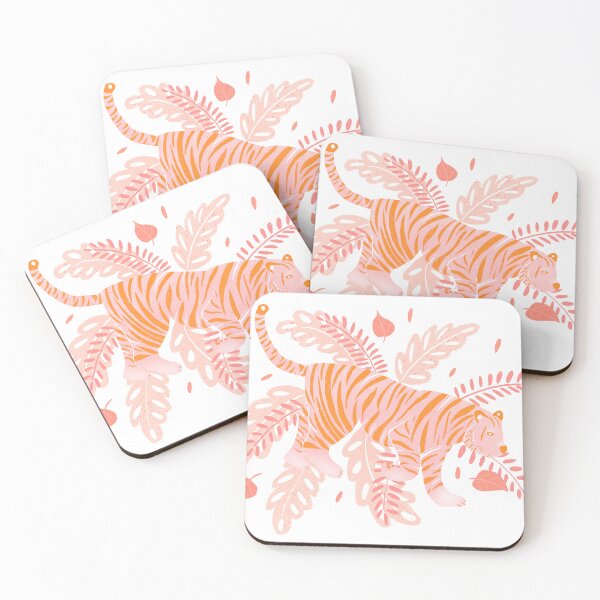 Item preview, Orange and pink tiger designed and sold by Home Cyn Home.