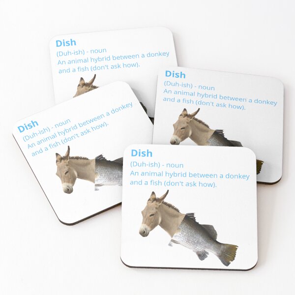 Item preview, Funny donkey fish combined animal hybrid photoshop - Dish designed and sold by Lu &  Partners.