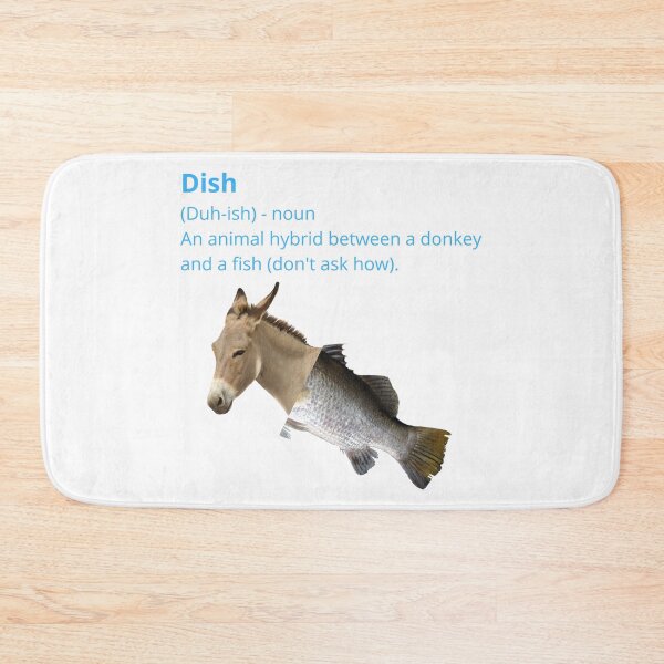 Item preview, Funny donkey fish combined animal hybrid photoshop - Dish designed and sold by Lu &  Partners.