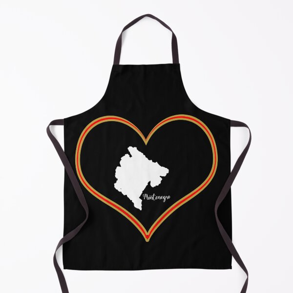 Item preview, Black heart map Montenegro designed and sold by Astralia.