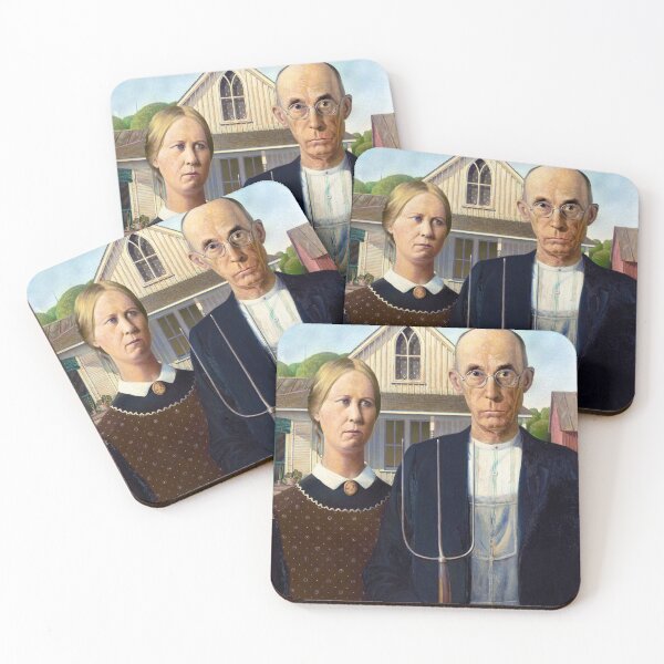 Item preview, Grant Wood's American Gothic Famous Painting. designed and sold by m313andrade.