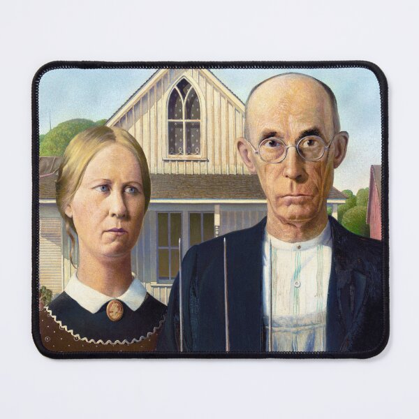 Item preview, Grant Wood's American Gothic Famous Painting. designed and sold by m313andrade.