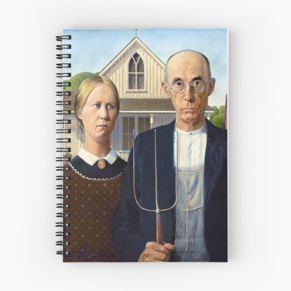 Item preview, Grant Wood's American Gothic Famous Painting. designed and sold by m313andrade.