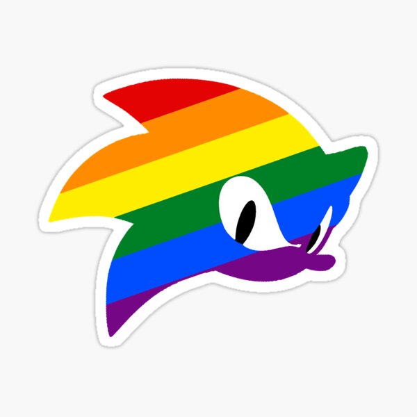 Shadow The Hedgehog mlm pride flag  Sticker for Sale by Trashcreatyre