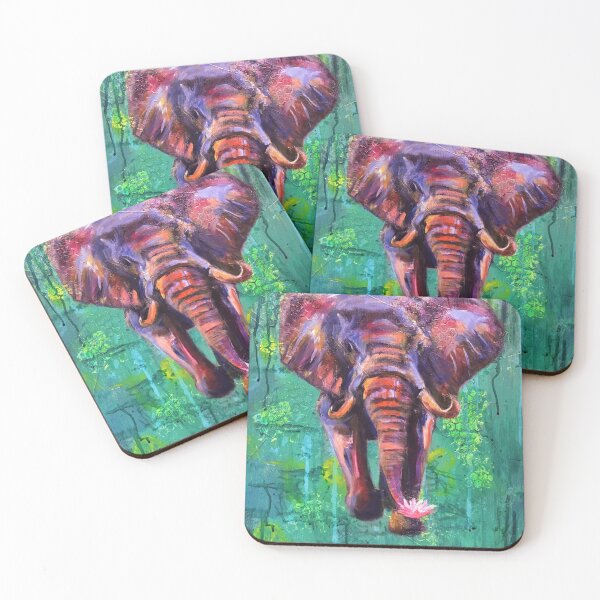 Item preview, Gentle Giant Elephant Artwork by Jolene Edwards designed and sold by CurlyClaraBelle.