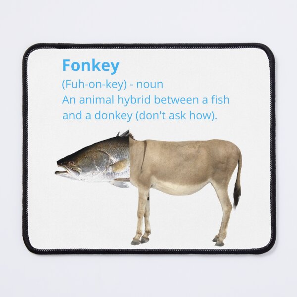 Item preview, Funny Combined Animal Donkey Fish Hybrid Photoshop - Fonkey designed and sold by Lu & Partners.