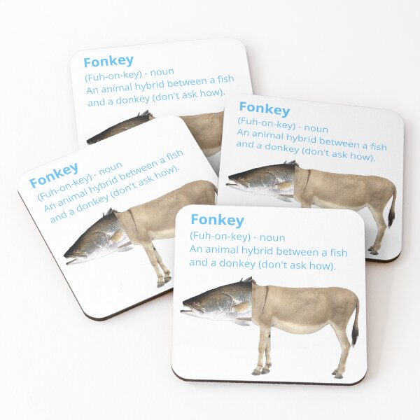 Item preview, Funny Combined Animal Donkey Fish Hybrid Photoshop - Fonkey designed and sold by Lu &  Partners.