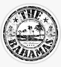 Pegatina El sello de viaje de Bahamas