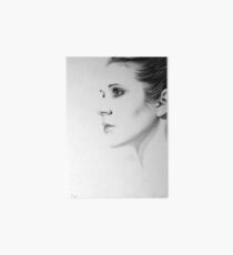 Carrie Fisher Minimal Portrait Art Board