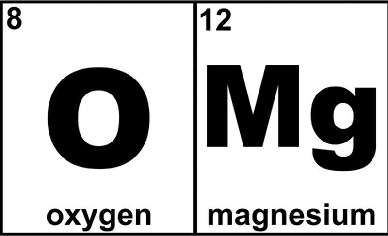 Omg Awesome Periodic Table Science Chemistry Oxygen Magnesium Tshirt Stickers By 