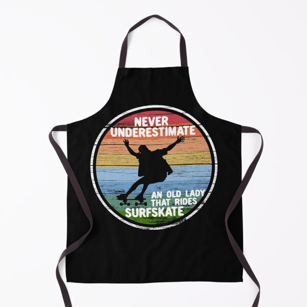 Item preview, Never Underestimate An Old Lady That Rides Surfskate Sticker designed and sold by samirdari7.