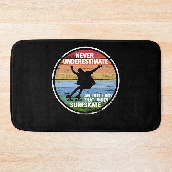 Item preview, Never Underestimate An Old Lady That Rides Surfskate Sticker designed and sold by samirdari7.