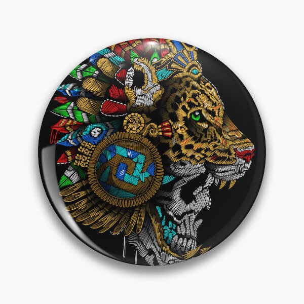 Item preview, jaguar warrior mexico aztec of stitch designed and sold by cat poe.