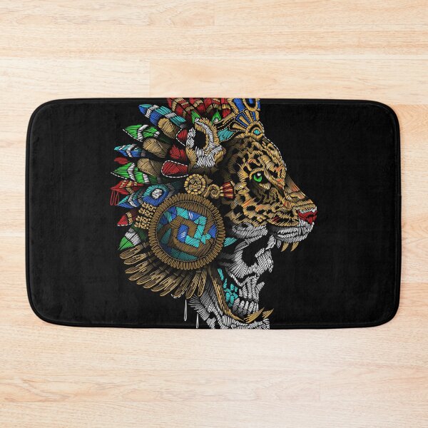 Item preview, jaguar warrior mexico aztec of stitch designed and sold by cat poe.