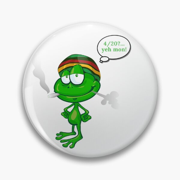Artikelvorschau, 4/20 Jamaikanischer Frosch, der einen Spliff raucht.. "yeh mon!" entworfen und verkauft von keenikai.