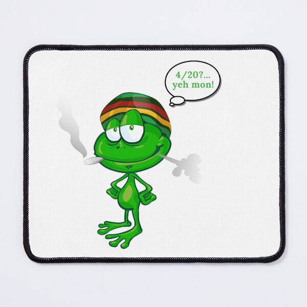 Artikelvorschau, 4/20 Jamaikanischer Frosch, der einen Spliff raucht.. "yeh mon!" entworfen und verkauft von keenikai.