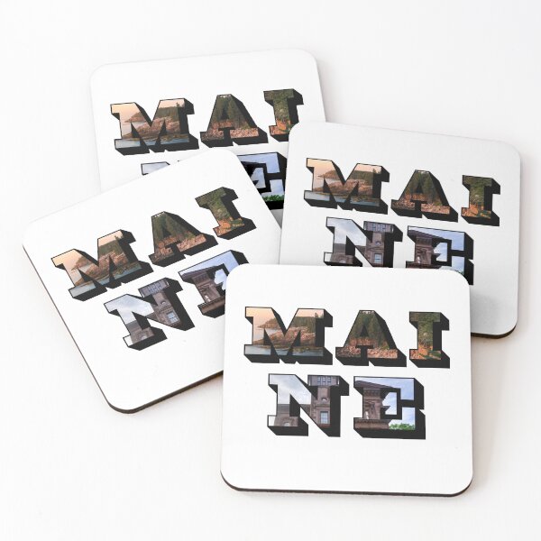 Item preview, Maine w/ National Landmarks designed and sold by Pajamurai.