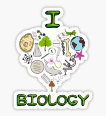 I love biology Sticker