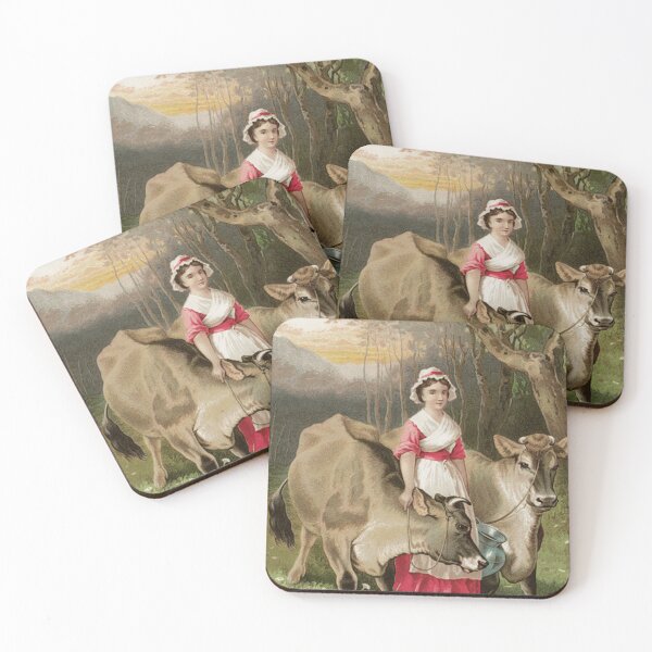 Item preview, Farm Woman and 2 cows,folk art gift,housewarming gift,moms birthday designed and sold by LGMmugsdesign.