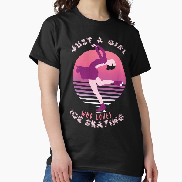 Item preview, Just a girl who loves ice skating designed and sold by TMBTM.