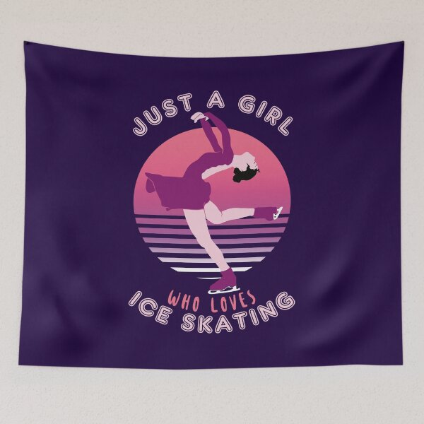 Item preview, Just a girl who loves ice skating designed and sold by TMBTM.