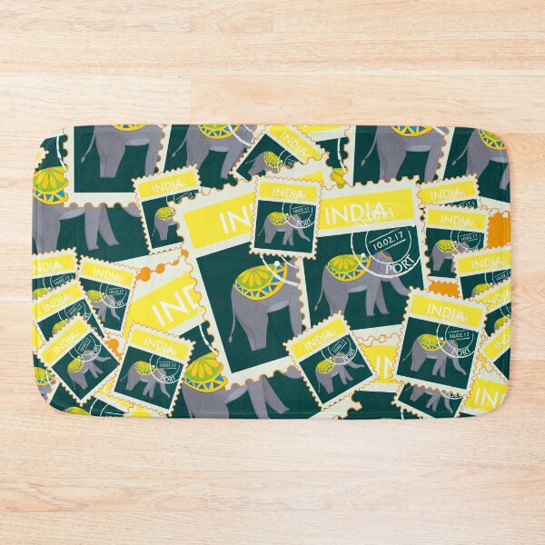 Item preview, beautiful stamps with elephant symbol, India designed and sold by Mauswohn.