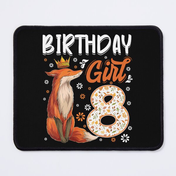 Item preview, Fox Animal Lovers 8th Birthday Girl Fox B-day 8 Year Old designed and sold by PerkinsAarav.