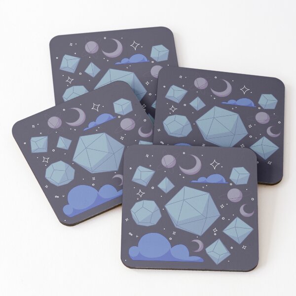 Item preview, Night-themed Dice designed and sold by RainyOak.