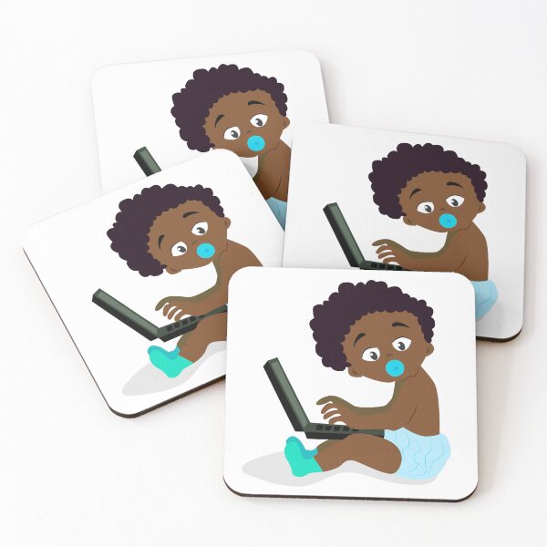 Item preview, Boy Computer Programmer Character with Laptop, Kids Hobby or Future Profession Concept Cartoon Style Vector Illustration designed and sold by deeplaxman.