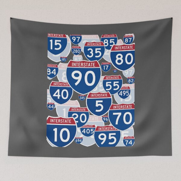 Item preview, Interstate Highway Signs designed and sold by AliceMoreal.