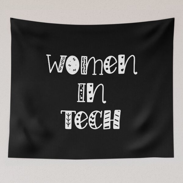 Item preview, Women In Tech - Cute - Black designed and sold by Amerant.
