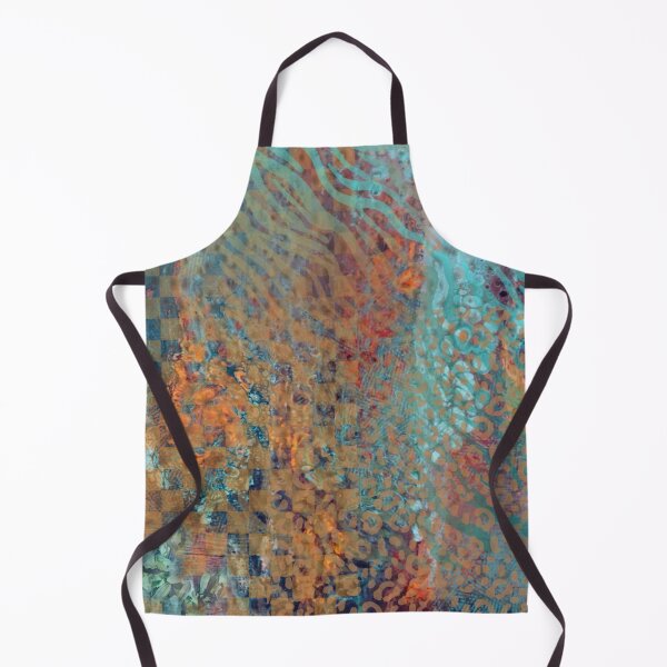 Item preview, Blue Abstract Mixed Animal And Zebra Skin Painting designed and sold by IZiets.