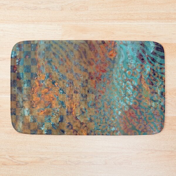 Item preview, Blue Abstract Mixed Animal And Zebra Skin Painting designed and sold by IZiets.