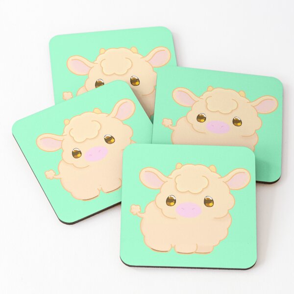 Item preview, Cute fluffy cow designed and sold by MeowMeowsShop.