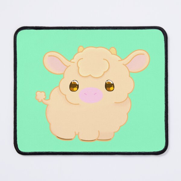 Item preview, Cute fluffy cow designed and sold by MeowMeowsShop.