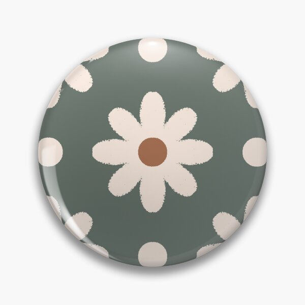 Item preview, daisies and dots emerald designed and sold by Chelsea Jay.