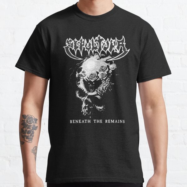 Camiseta de música Heavy Metal Música Cráneo Huesos Roll Emo Gótico Punk de la muerte 371