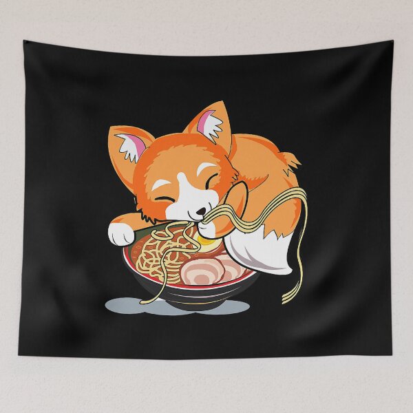 Item preview, Ramen Noodles Fox Lover Kawaii Japanese Anime designed and sold by PerkinsAarav.