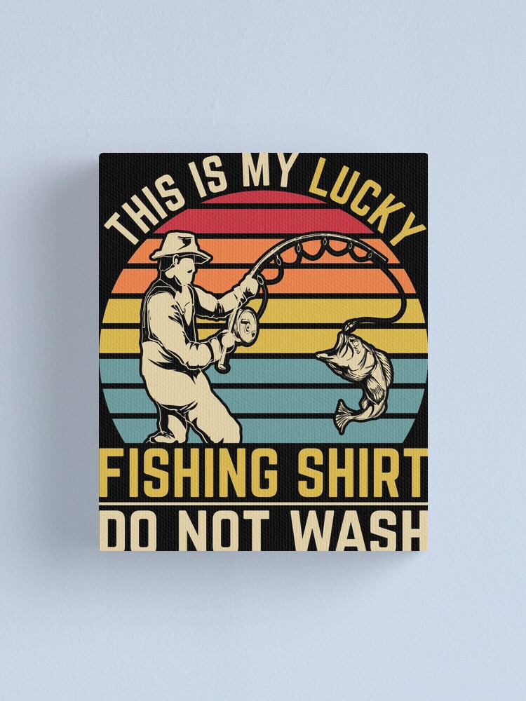 Funny Fisherman Fisher Angling Fish Retro Fishing Canvas Print for Sale by  bestshirtdesign