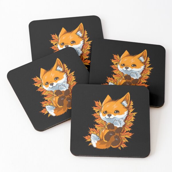 Item preview, Red Forest Fox Baby Animal Autumn Fall Leaves designed and sold by PerkinsAarav.