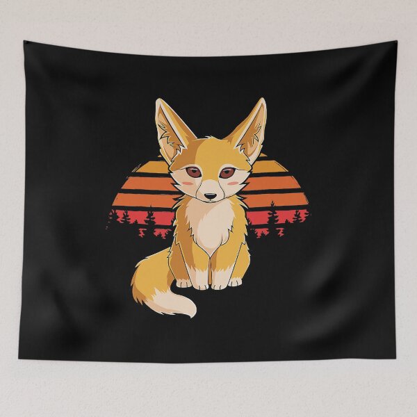 Item preview, Retro Vintage Fennec Fox Cute Foxes designed and sold by PerkinsAarav.