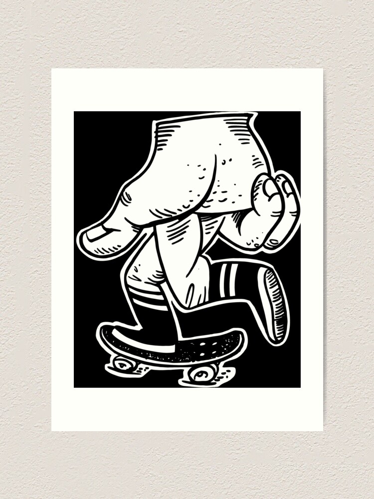 "Fingerboard" Art Print by cesarcartum Redbubble