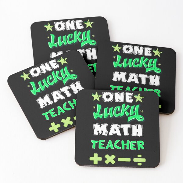 Item preview, One lucky math teacher  designed and sold by SidTastic .