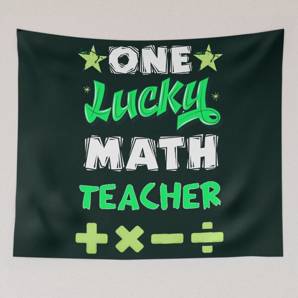 Item preview, One lucky math teacher  designed and sold by SidTastic .