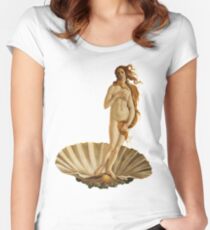 Botticelli Venus Inspired Women's Fitted Scoop T-Shirt
