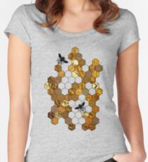 Golden Honeycomb Women's Fitted Scoop T-Shirt