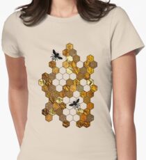 Golden Honeycomb Women's Fitted T-Shirt