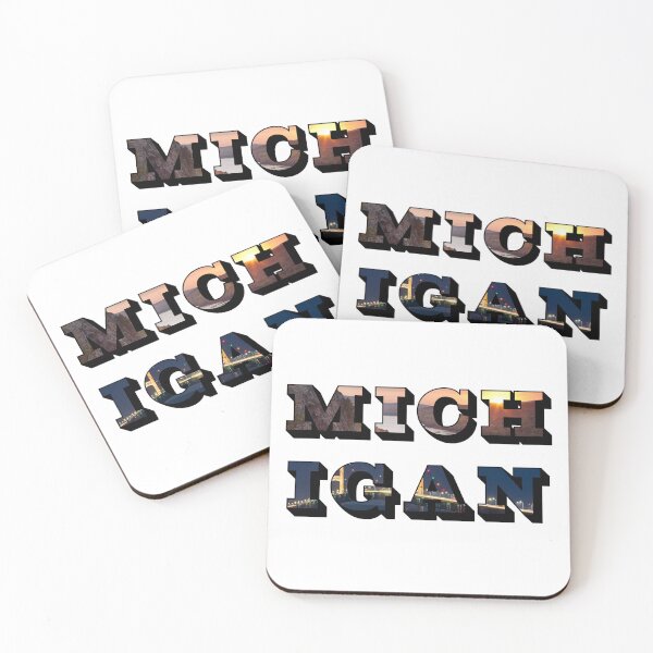 Item preview, Michigan w/ National Landmarks designed and sold by Pajamurai.